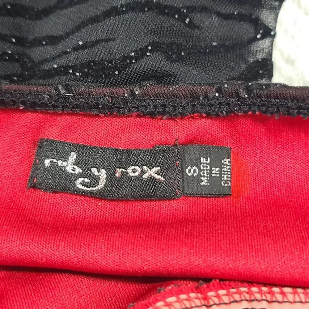Ruby Rox Vintage Y2K Sparkling Fairy grunge dress SZ Small whimsigoth Party Red - Picture 11 of 12